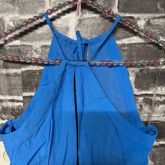 Lovers + Friends blue halter mini dress - Picture 2 of 12